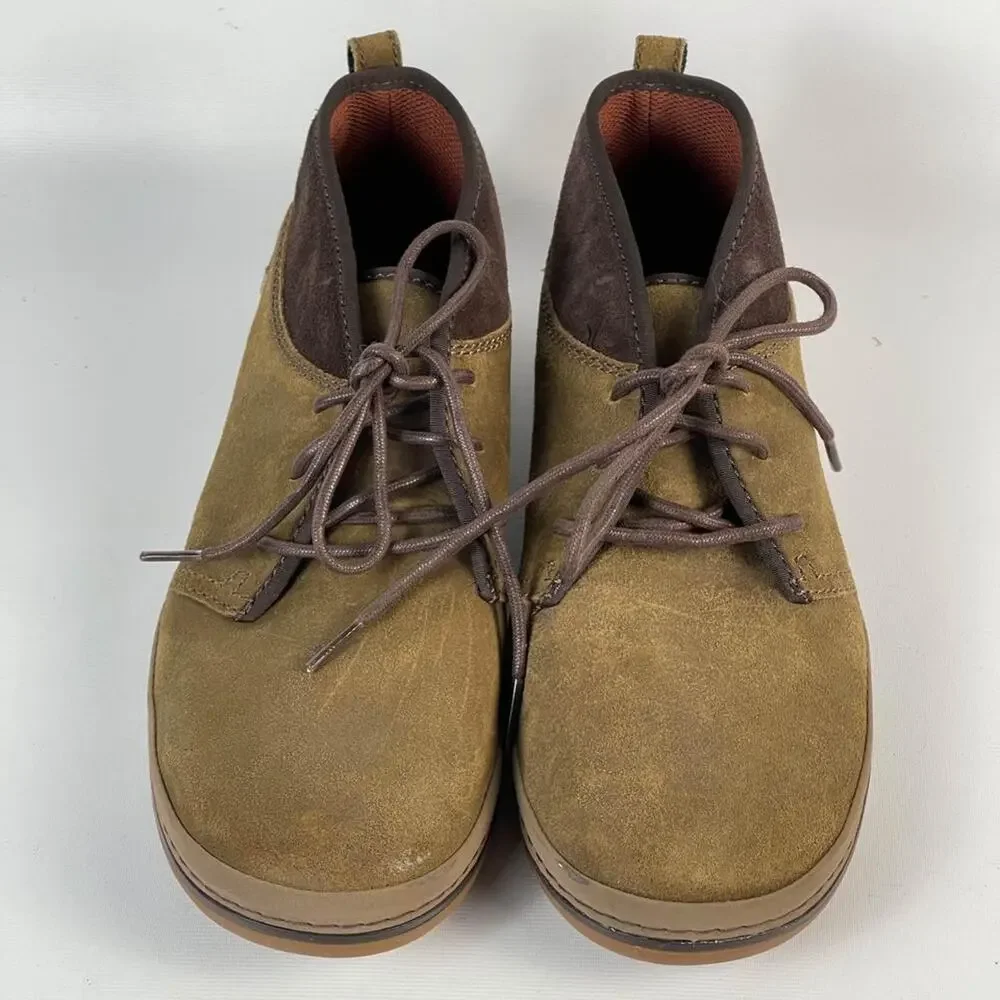 Teva Cedar Canyon Chukka Ankle Boots Brown Suede Lace Up Round Toe Mens 8.5